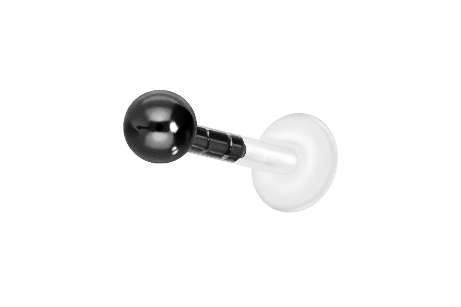 PMFK Labret Piercing mit Plug-in System + CHIRURGENSTAHL-KUGEL